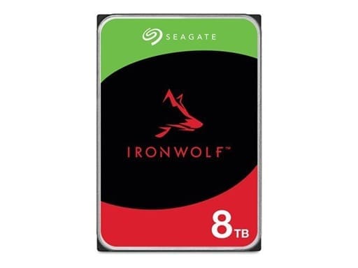 Seagate 8TB 3.5" IronWolf, SATA 6.0Gb/s, NAS 24x7, CMR, max. STR OD 202MB/s, 5400 RPM, 256MB Cache, HDD, 3Years Warranty (ST8000VN002)