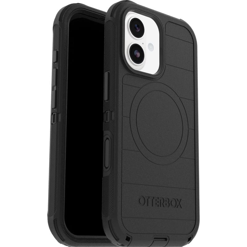 OtterBox Defender Pro MagSafe Apple iPhone 17 (6.3") Case Black - (77-98354), DROP+ 7X Military Standard, Tri-Layer, Port Covers, 7 Years Warranty