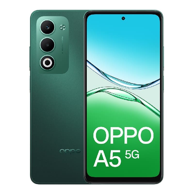 OPPO A5 5G 128GB - Aurora Green (CPH2735AU Green)*AU STOCK*, 6.67", HD+, 120Hz, 4GB/128GB, 50MP/8MP, Dual SIM, 6000mAh, 2 Years Warranty