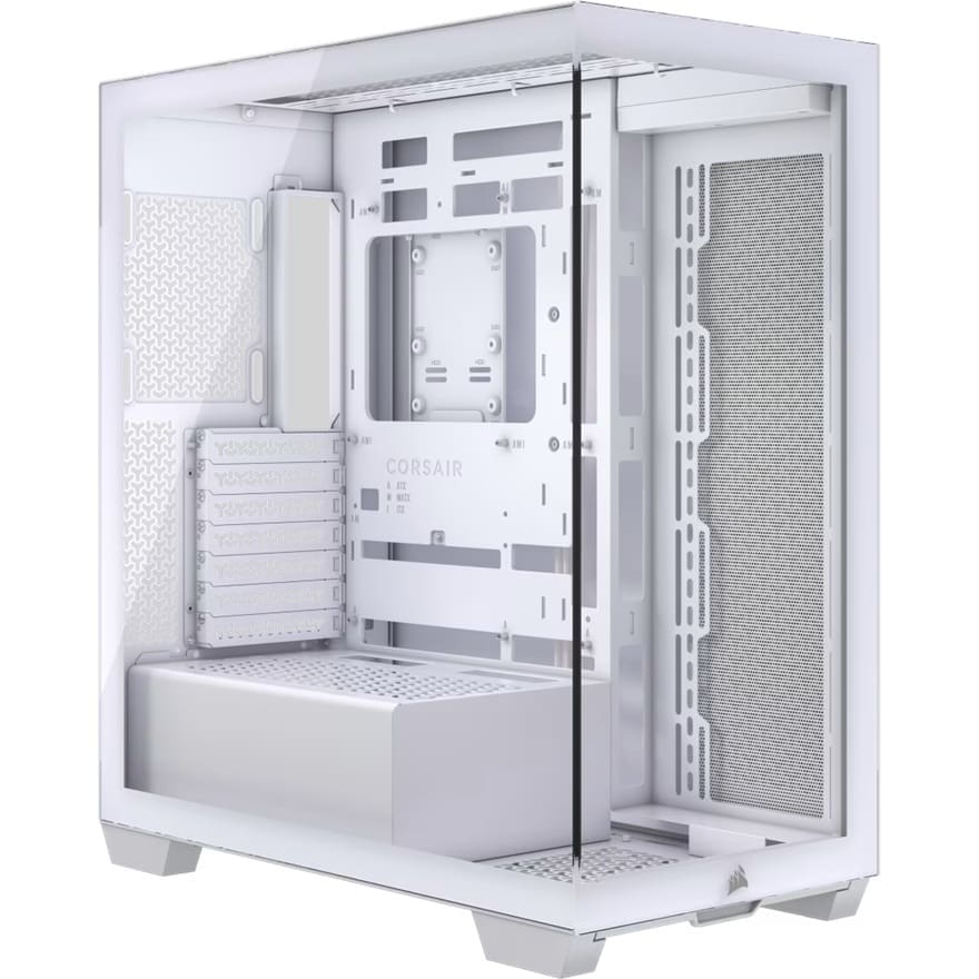 Corsair 3500X Mid-Tower PC Case, White – 506×240×460mm, ATX/E-ATX, 425mm GPU, 170mm CPU, 360 rad side/top, TG panel, USB-C, 7+4 slots, 2 yr wty