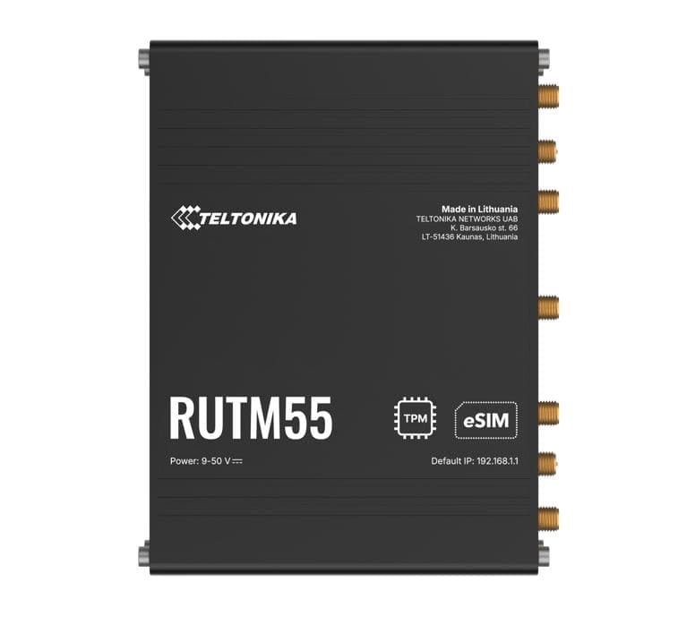 Teltonika RUTM55 Dual 5G Router, Dual SIM eSIM™, Telit 5G Modem, Auto-Failover,