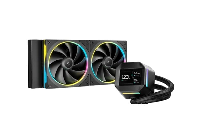DeepCool LM240 ARGB Liquid Cooler With Mini LCD Screen IntelLGA1851/1700/1200/1151/1150/1155 AMDAM5/AM4