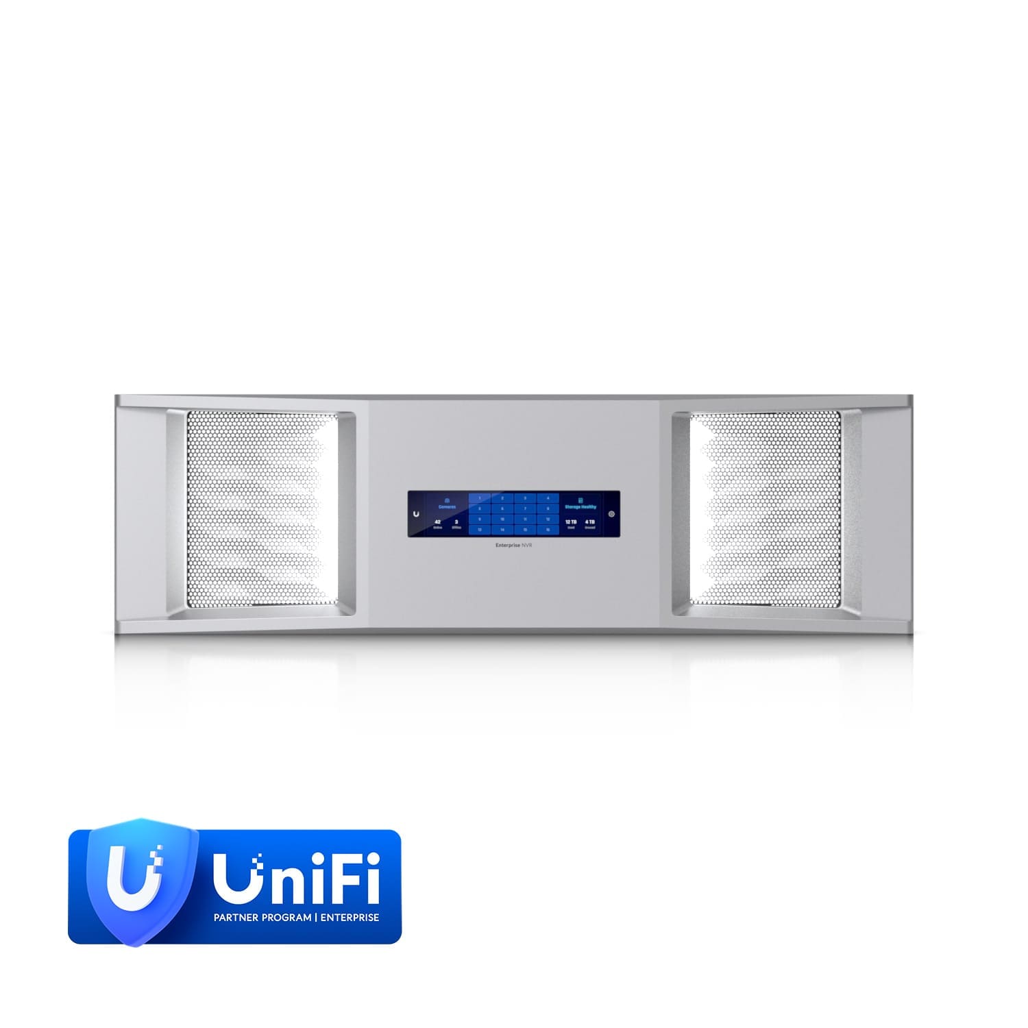Ubiquiti Enterprise NVR Bezel, Faceplate Integrates Enterprise Network Video Recorder,4.7" Touch Display LED Illumination *Require Deal Reg*