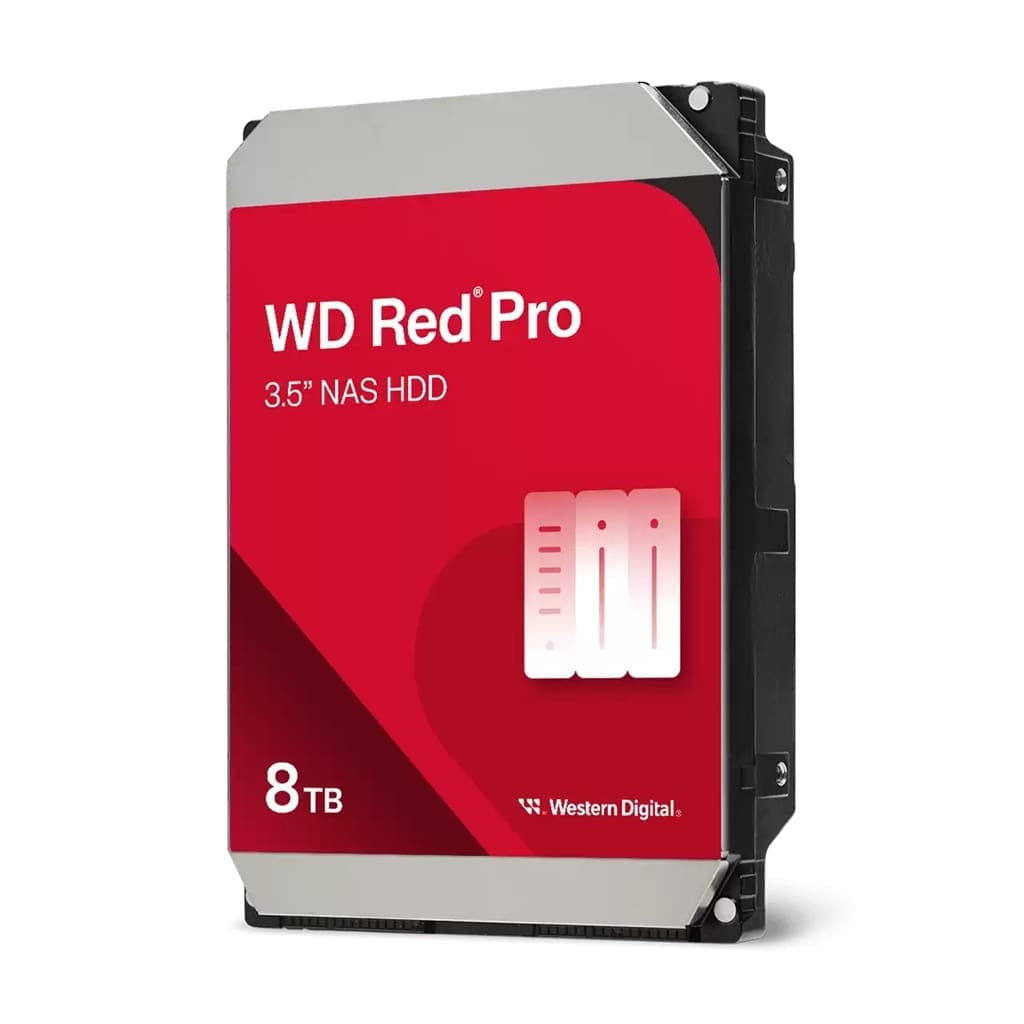 Western Digital WD Red Pro 8TB 3.5" NAS HDD SATA3 7200RPM 256MB Cache 24x7 300TBW 5yrs wty
