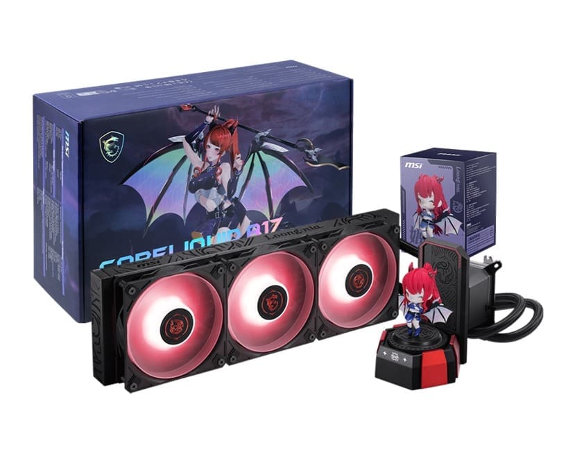 MSI CORELIQUID A17 MLG EDITION, 360mm, 394x119.6x27.2mm, Alu radiator, 3x120mm fans, 64.89CFM, 2050RPM, ARGB Gen2, 3400RPM pump, LGA1851/1700, AM5/AM4
