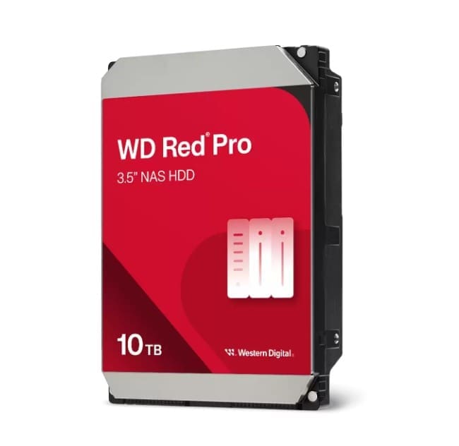 Western Digital WD Red Pro 10TB 3.5" NAS HDD SATA 7200RPM 512MB up to 267MB/s CMR 5yrs warranty