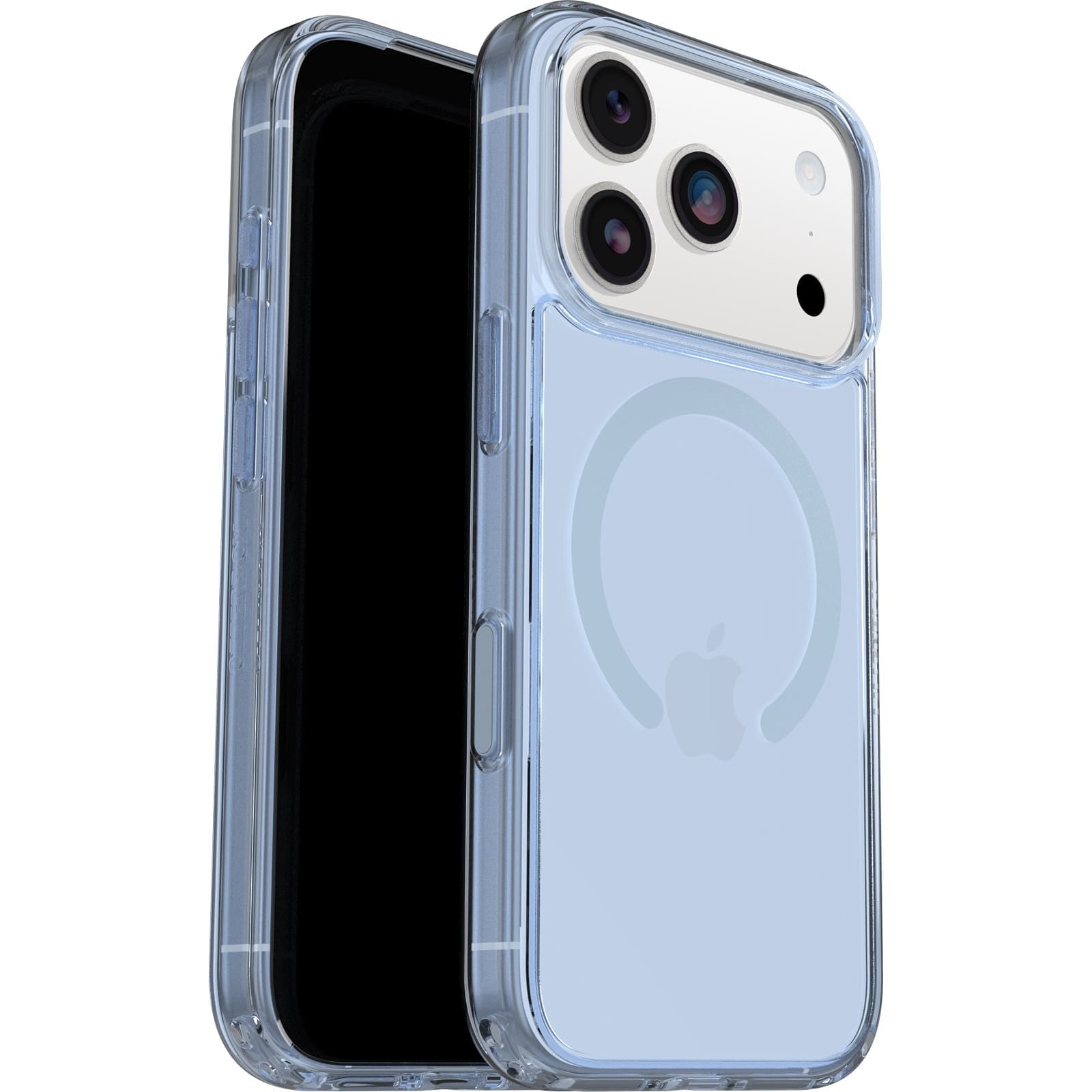 OtterBox Symmetry Clear MagSafe Apple iPhone 17 Pro (6.3") Case Blue Bliss (Clear) - (77-98849), DROP+ 3X Military Standard, 7 Years Warranty