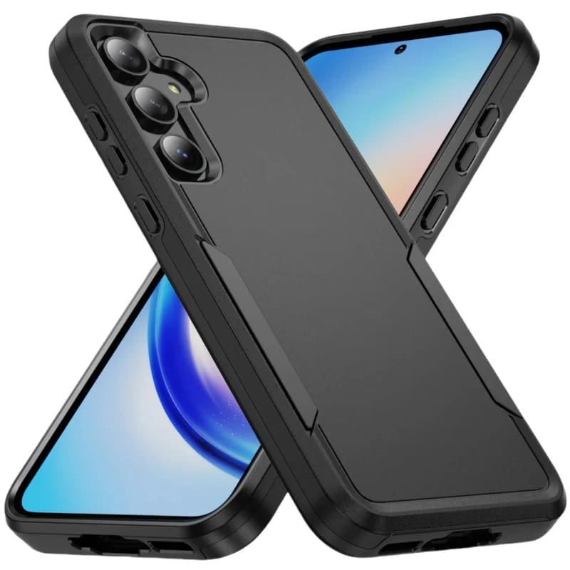 USP Rugged Samsung Galaxy S25 FE (6.7") Black Armor Light Case - No-Slip, Sleek, Ultimate Protection, Strong Durable, DropProof, 3 Year Warranty