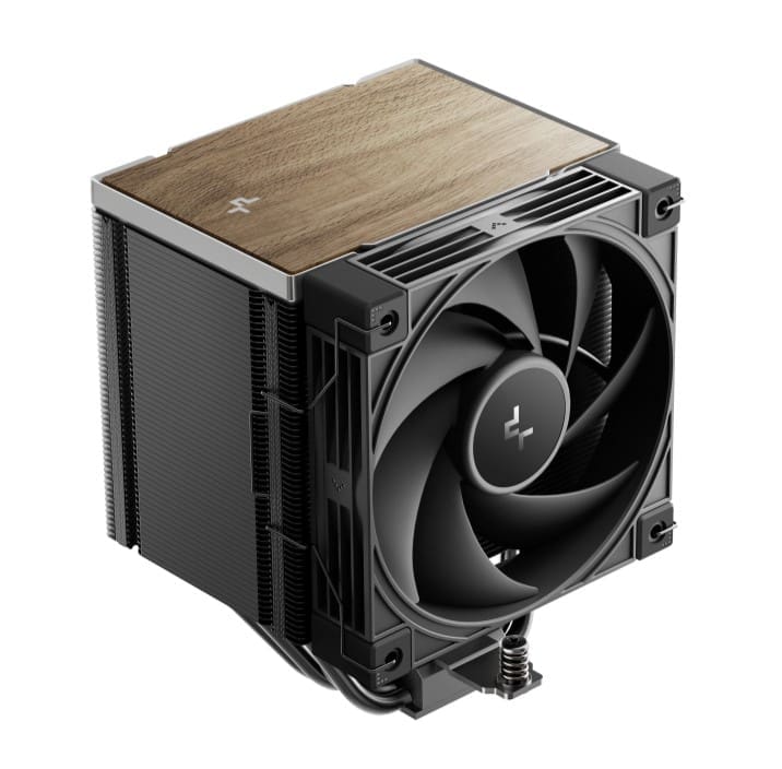 DeepCool AK500 G2 Wood Grain Top Cover CPU Cooler, 5 Heat Pipes, 4-pin PWM, Intel LGA1851/1700/1200/115x, AMD AM5/AM4