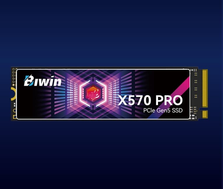 BIWIN Black Opal 8TB X570 PRO PCIe Gen5×4, NVMe 2280 Up to 14000/13000 MB/s BX570DN08TB-RGX - 5 Year Warranty