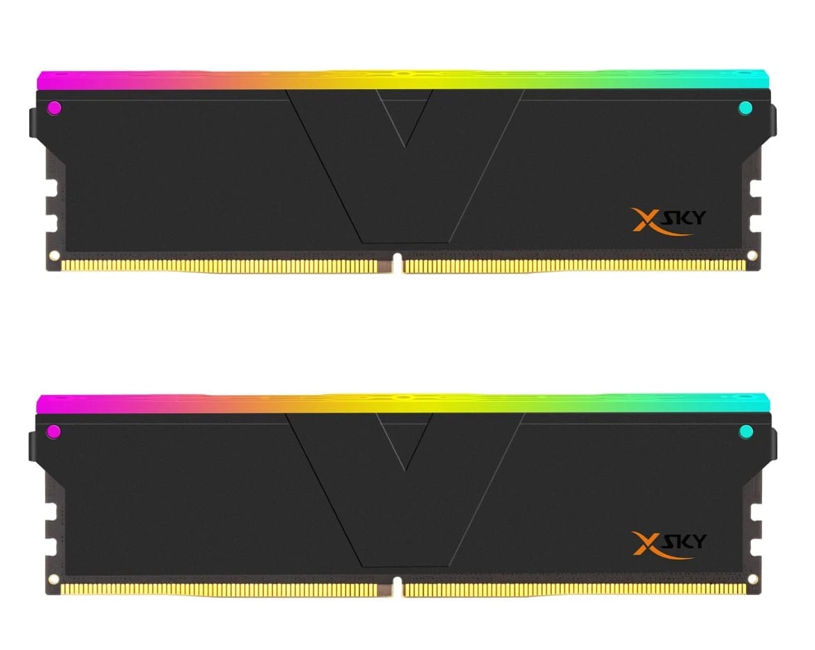 V-Color DDR5 32GB (16GBx2) 6000MHz MANTA XSKY RGB U-DIMM 1.25V (BLACK)