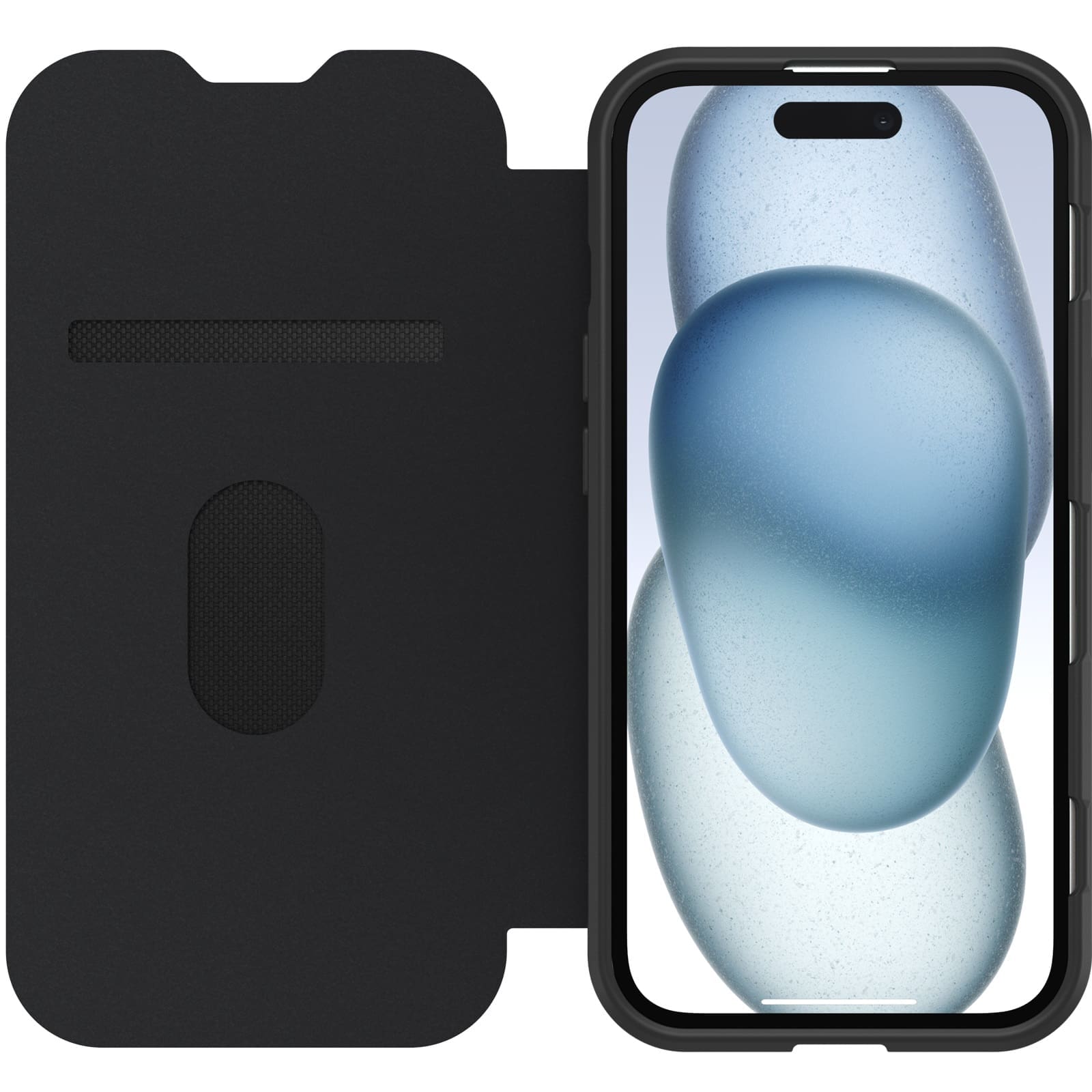 OtterBox React Folio MagSafe Apple iPhone 16e/ iPhone 15/ iPhone 14/ iPhone 13 (6.1") Case Black Crystal (Clear/Black) - (77-97827),7 Years Warranty
