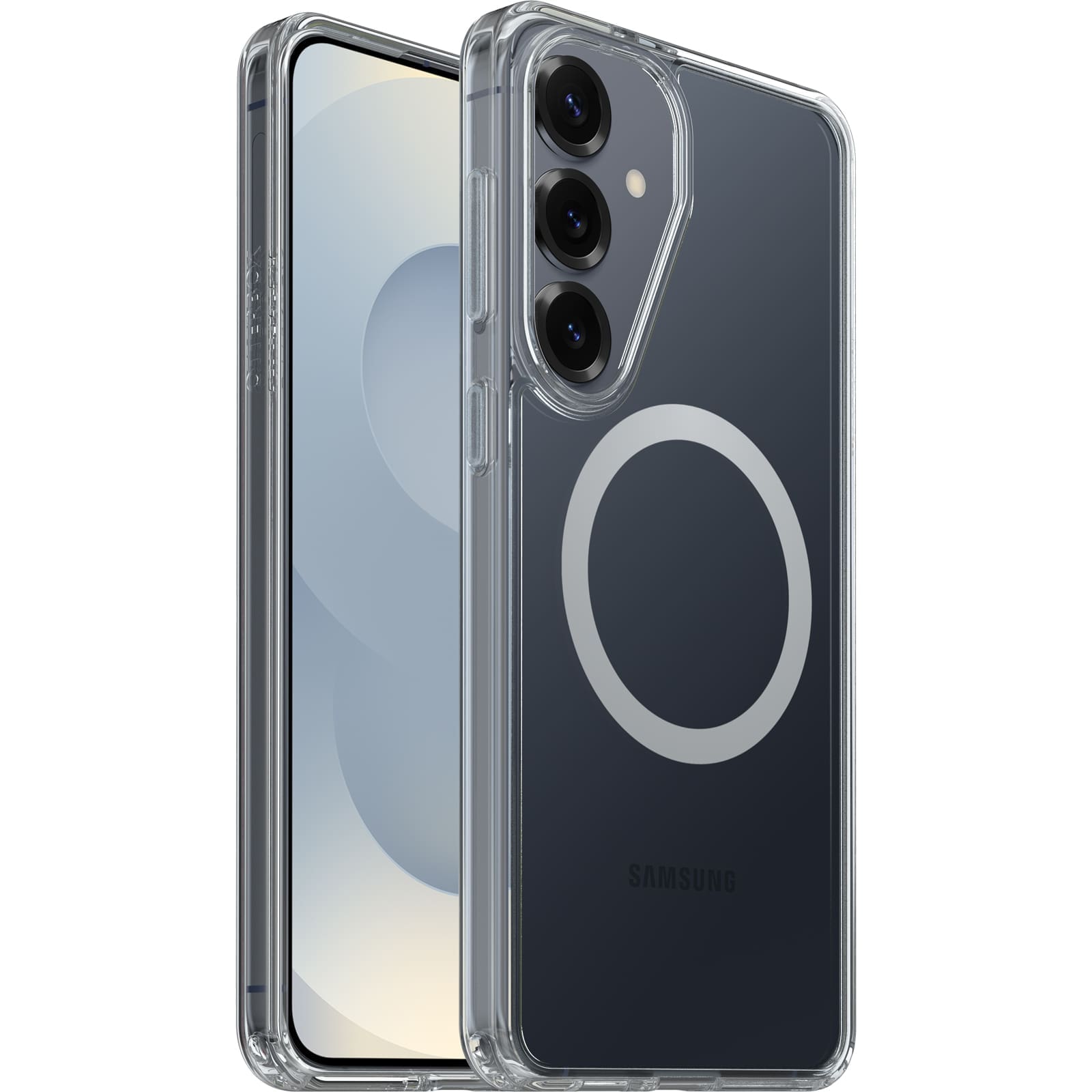 OtterBox Symmetry Clear Magnets Samsung Galaxy S26+ 5G (6.7") Case Clear - (77-99971), DROP+ 3X Military Standard, Raised Edges, 7 Years Warranty