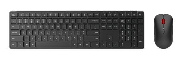 LENOVO Professional Wireless Multi-Mode Pro Keyboard Mouse Combo Full-Size USB-A Dual Bluetooth 5.3 three-zone DPI US English 3YR WTY