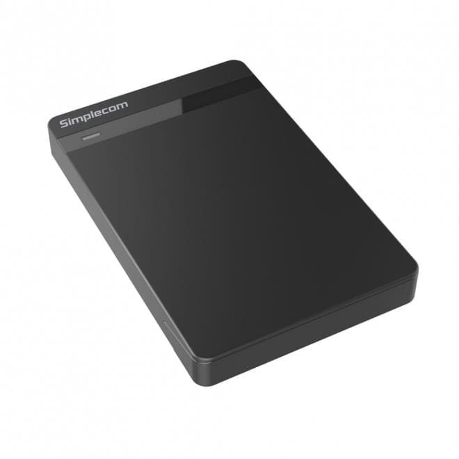 Simplecom SE203 Tool Free 2.5" SATA HDD SSD to USB 3.0 Hard Drive Enclosure - Black Enclosure Super Speed USB3.0 offer Transfer Rates Up To 5Gbps