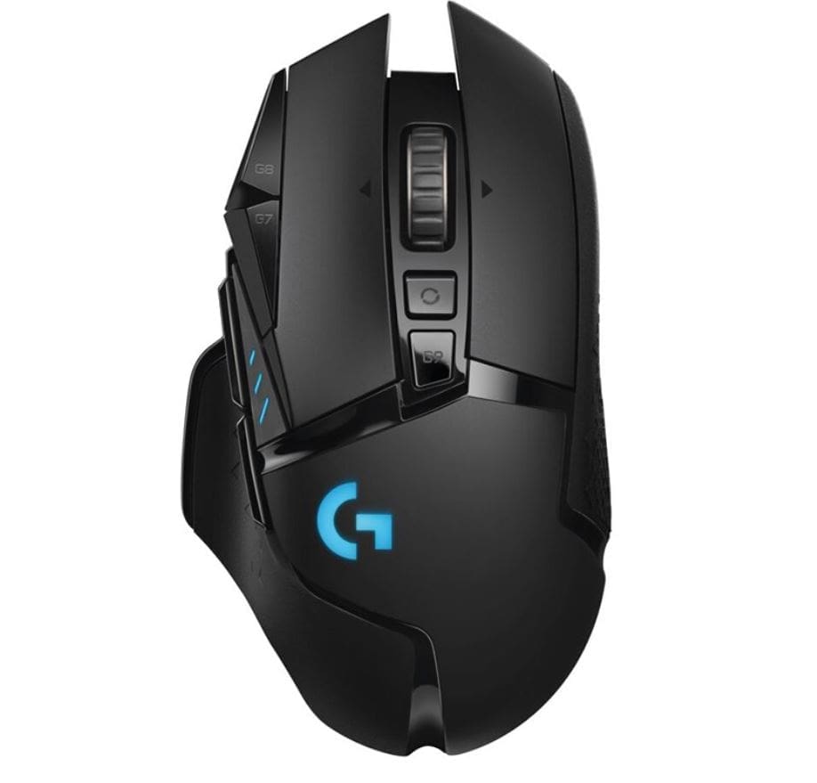 (LS) Logitech G502 Lightspeed USB Wireless Gaming Mouse 1ms 16000 DPI Mechanical Button Shifting POWERPLAY RGB Lighting 114g 16g weight