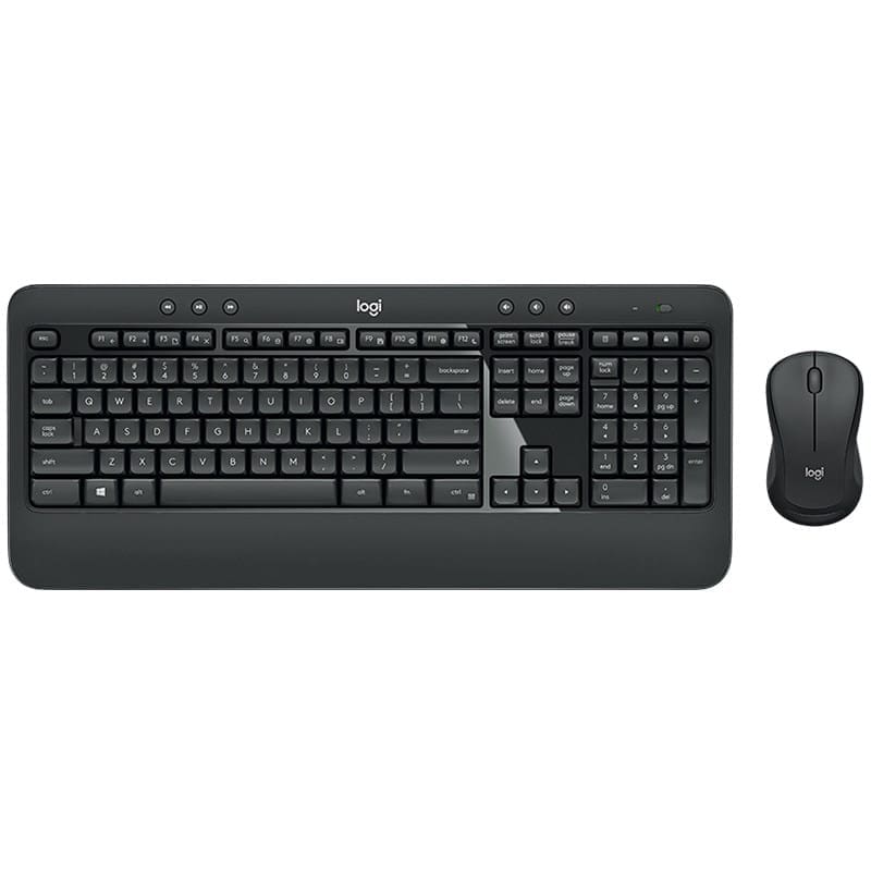 Logitech MK540 Advanced Wireless Keyboard Mouse Combo - USB Receiver, 10 Meter Wireless Connection, Plug and Play, Contoured Mouse 920-008682