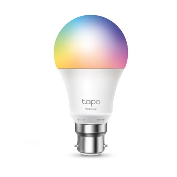 TP-Link Tapo L530B Smart Wi-Fi Light Bulb, Bayonet Fitting, Multicolour (B22 / E27), No Hub Required, Voice Control, Schedule Timer,