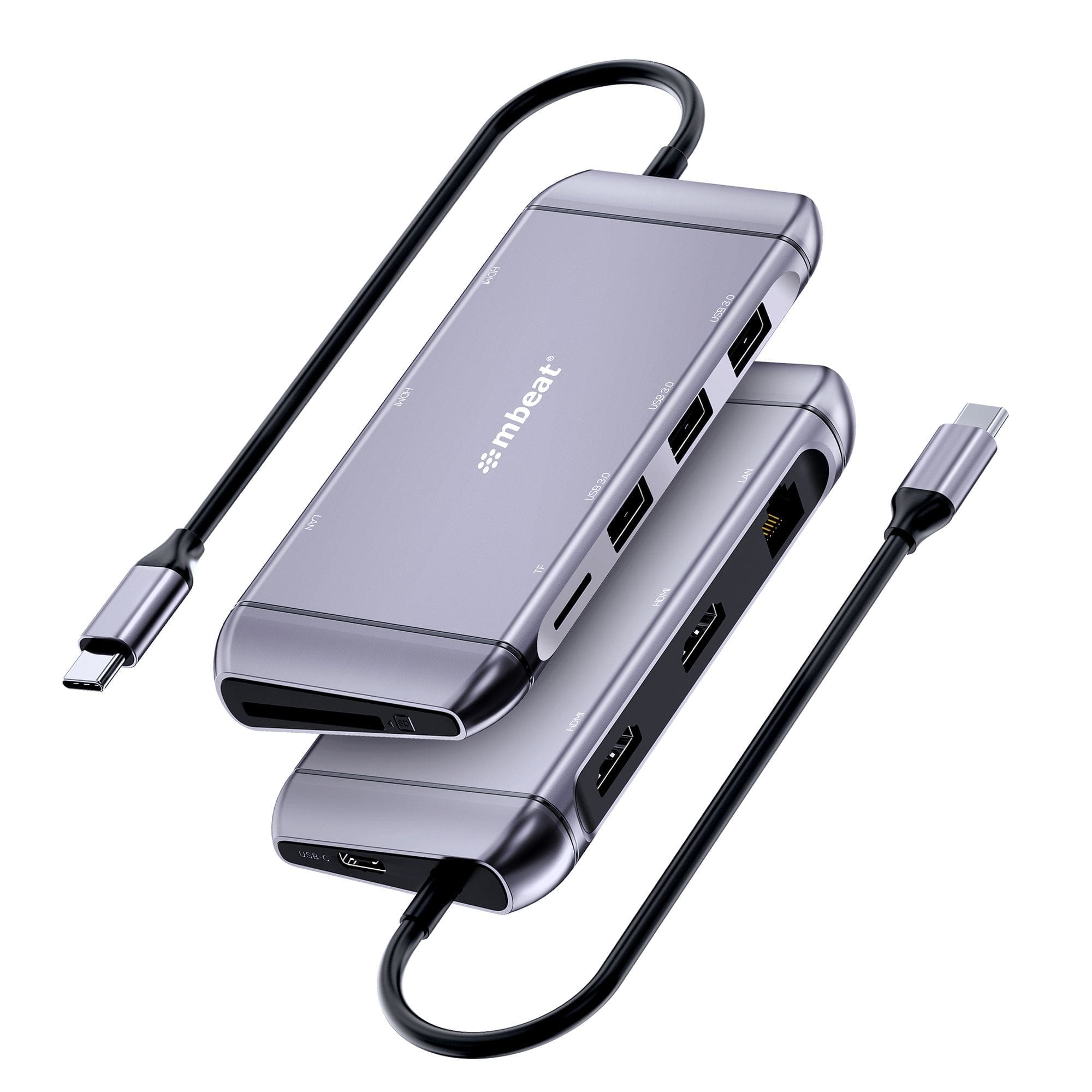 mbeatĀ® Elite X11 Dual Display Docking Station - 2x 4K HDMI, 1xUSB-C Power Delivery 100W, 3xUSB 3.0, MicroSD/SD Card, 1x RJ45