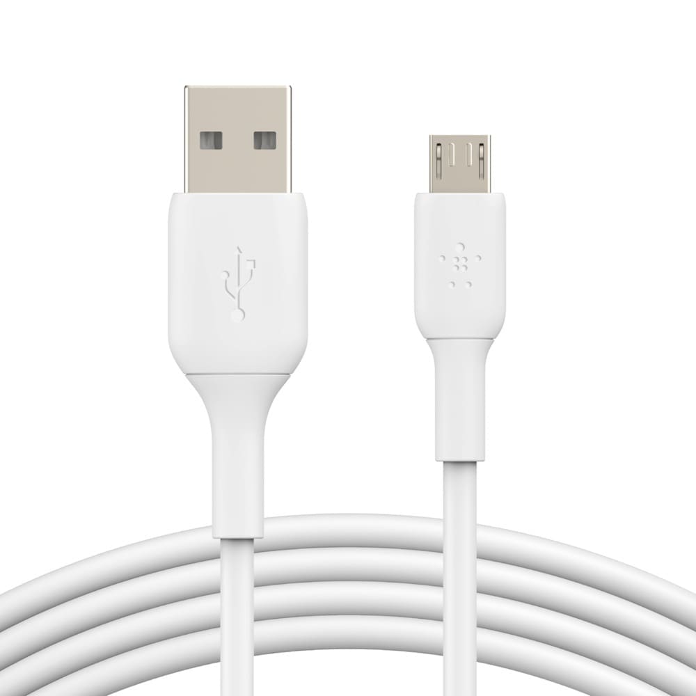Belkin BoostCharge Micro-USB to USB-A Cable (1M) - White (CAB005bt1MWH), 25K+ Bends, USB-IF Certified, 2 Years Warranty