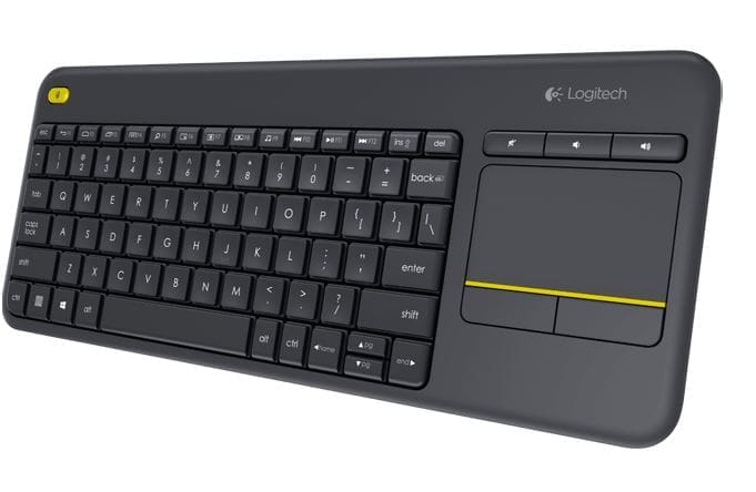 Logitech K400 Plus Wireless Keyboard with Touchpad Entertainment Media Keys Tiny USB Unifying receiver for HTPC connected TVs ~KBLT-K830BT