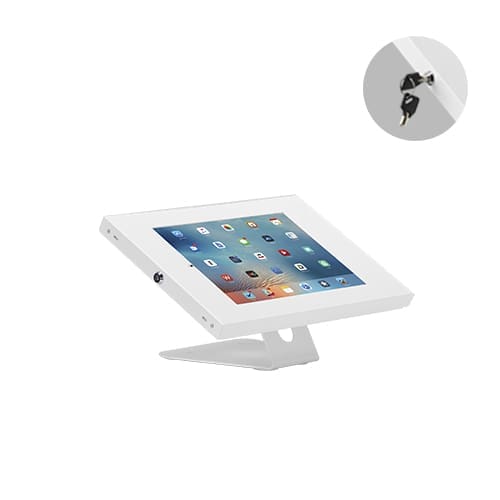 Brateck Anti-Theft Wall-Mounted/Countertop Tablet Holder Fit most 9.7” to 11” tablets( iPad, iPad Air, iPad Pro, - White 343x206x186mm
