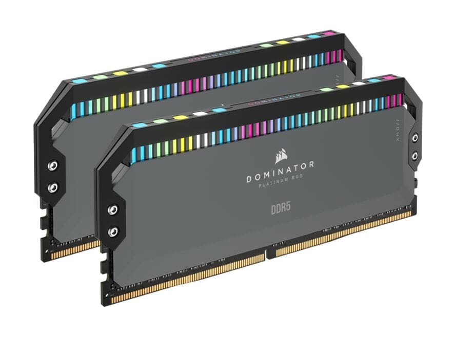 Corsair Dominator Platinum RGB DDR5 64GB (2 x 32GB) DDR5 5600 CL40-40-40-77 1.25V Intel XMP AMD EXPO - GREY