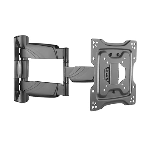 Brateck Elegant Full-Motion TV Wall Mount For 23"-42" up to 35KG, VESA Compatible: 75x75,100x100,200x100,200x200, Fine Texture Black (LS)