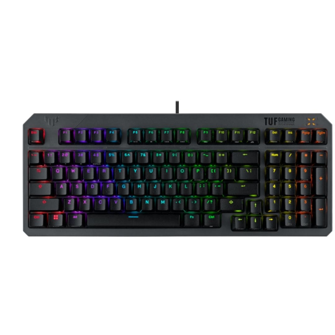 ASUS TUF Gaming K3 Gen II Optical-Mechanical RGB Keyboard, IP57 Waterproof Dust Resistance, Compact 97-key Layout, Silicone Gasket Mount