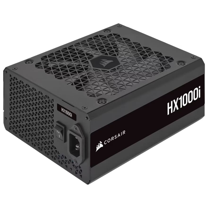 Corsair HX1000i Fully Modular Ultra-Low Noise Platinum ATX 1000W PC Power Supply (AU), 8x SATA, 2x EPS, 8x PATA, 5x PCIe, 140mm Fan Size, ATX12V 3.1