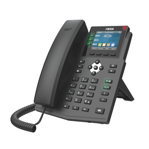 Fanvil X3U Pro Enterprise IP Phone - 2.8" Colour Screen, 3 Lines, No DSS Buttons, Dual Gigabit NIC, HD Audio Quality, 6 SIP Lines, PoE *LS*