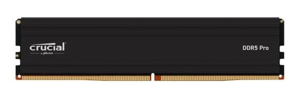 Crucial Pro 16GB (1x16GB) DDR5 UDIMM 6000MHz CL48 Black Heat Spreader Support Intel XMP AMD Ryzen Desktop PC Gaming Memory