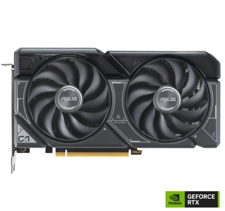 (SI SKU, Not Retail Packed) ASUS nVidia GeForce DUAL-RTX4060TI-O8G-V2 RTX4060 Ti OC Edition 8GB GDDR6, 2565 MHz Boost Clock, RAM 18 Gbps, 3xDP, 1xHD
