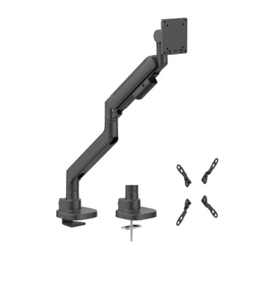 Brateck LDT87-C012-B Titan Heavy-Duty Gas Spring Monitor Arm Black,Fit Screen Size: 24"-57" Up to 27 KG (LS)