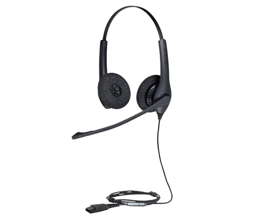 Jabra Biz 1500 Duo USB-A Corded Headset, Professional. Affordable, Durable, Noise-Cancelling, HD Voice, All-Day Comfort, Plug Play
