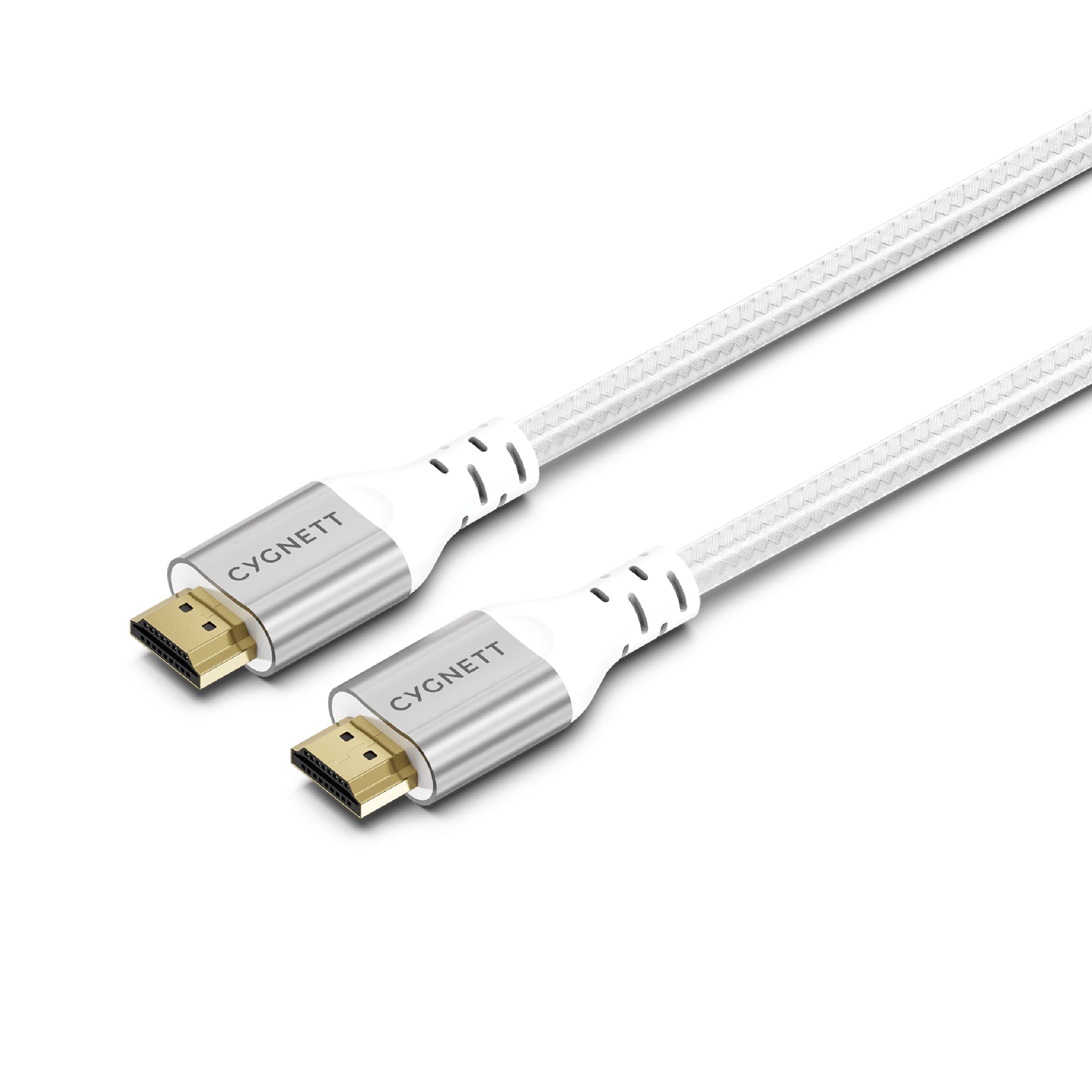 Cygnett Unite 8K HDMI to HDMI Cable (1.5M) - White(CY4864CYHDC), Braided, Supports 8k (60Hz) 4k (120Hz), 48Gbps Bandwidth,2 Years Warranty