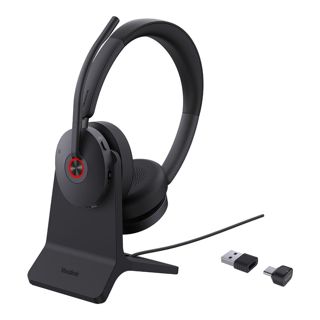 Yealink BH74 with Stand Teams USB-C/A Bluetooth Headset, Active Noise Cancellation, Acoustic Shield, Wireless range 50 m, talk time of up to 32 hours