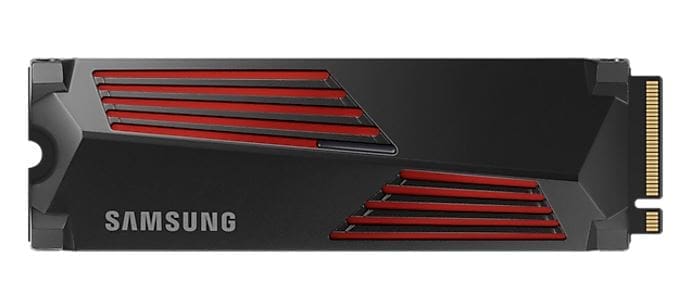 Samsung 990 Pro 2TB with Heatsink Gen4 NVMe SSD 7450MB/s 6900MB/s R/W 1550K/1200K IOPS 1200TBW 1.5M Hrs MTBF for PS5 5yrs Wty