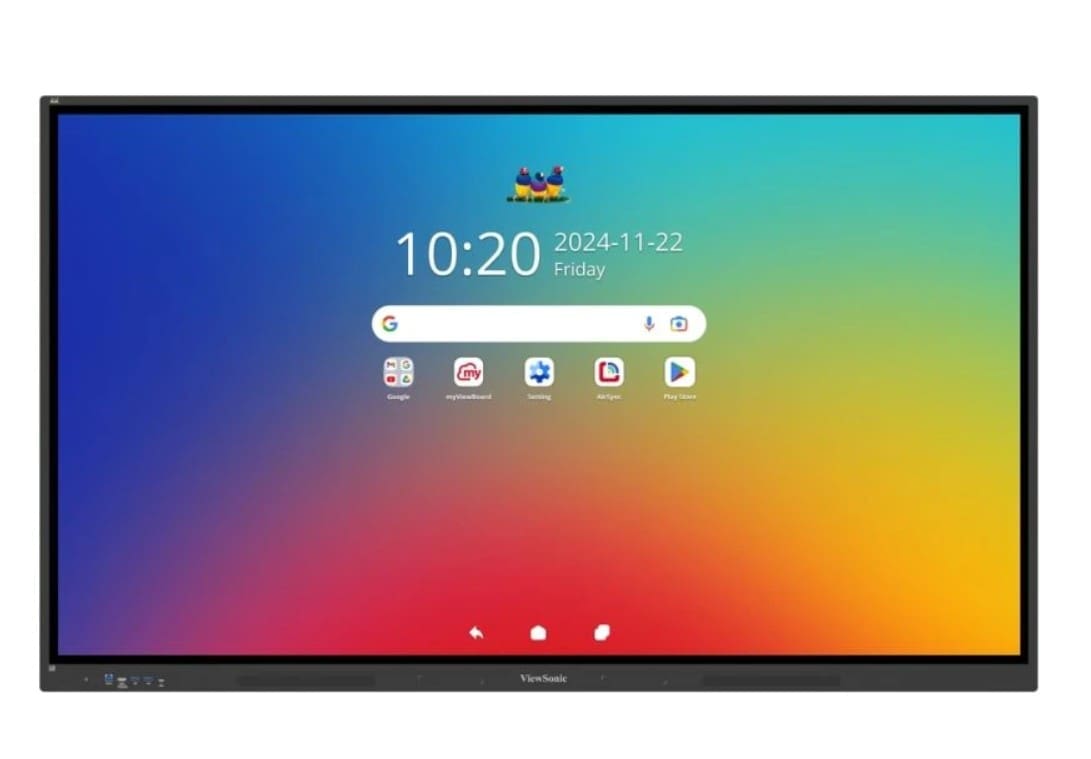 ViewSonic ViewBoard IFP8634 EDLA Certified ViewBoard 86” 4K Interactive Display, 20% better power efficiency, Android 14 Quad-core CPU microSD port