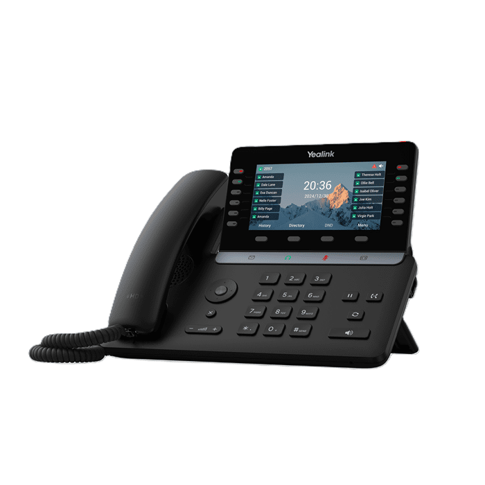 Yealink SIP-T85W (SBC READY) IP Phone, 5.5" Color Display, 16 SIP Accounts, HD Voice, Bluetooth 5.0, Wi-Fi 6, Dual USB, PoE, Linux 6.1