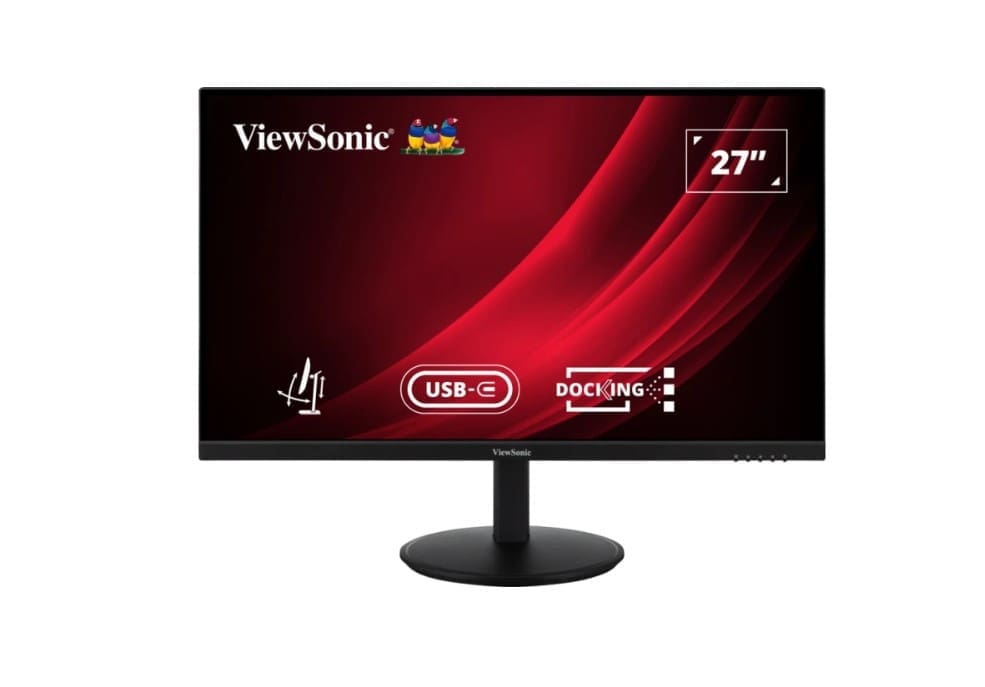 ViewSonic 27" VG 2K SuperClear IPS, Docking, USB-C, Daisy Chain,DP In/Out,RJ45,100w PD,Height Adjustable 3y Advance Replacement,Business Monitor,3YARW