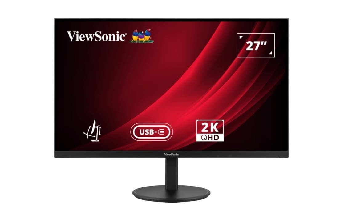 ViewSonic 27" VG 2K 2560 X 1440 SuperClear IPS, USB-C 65w Hub, DP, Height Adjust, 3y Advance Replacement, Business Pro Monitor,3YARW