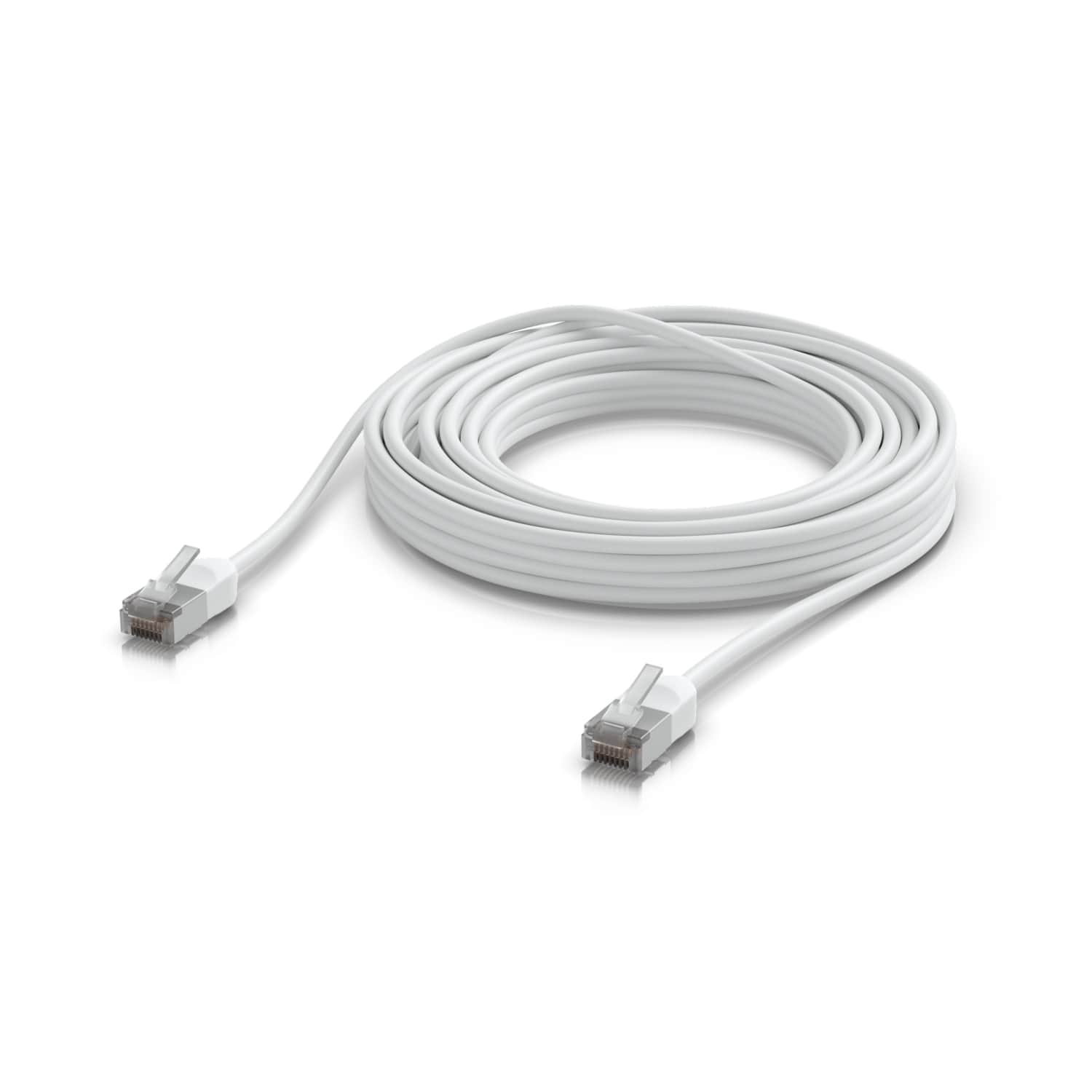 Ubiquiti UniFi Premium Patch Cable Outdoor, 8M, White, Ultra-thin, Rugged, Shielded Patch, Designed Optimized, For 10 GbE networking