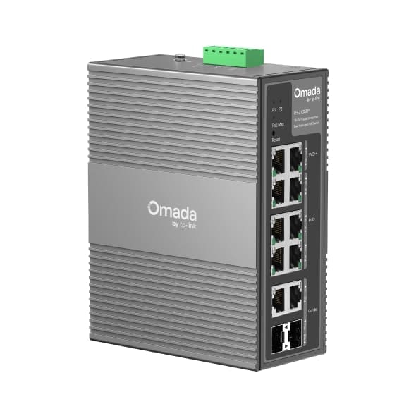 TP-Link IES210GPP Omada 10-Port Gigabit Industrial Easy Managed Switch with 6-Port PoE+ and 2-Port PoE++