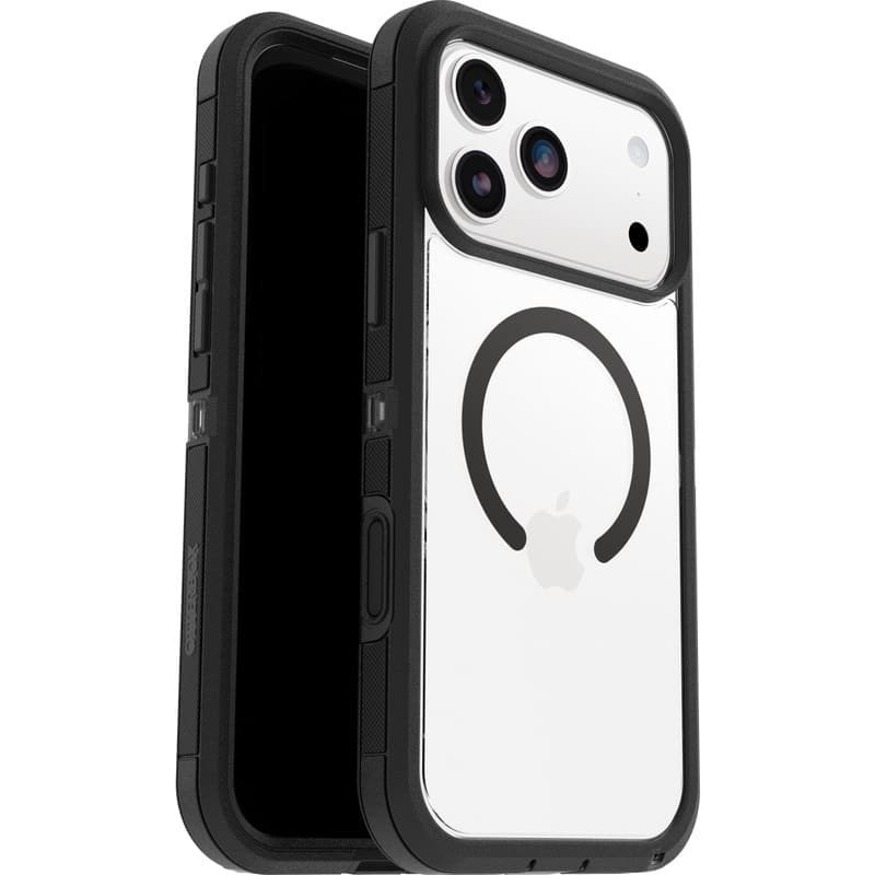 OtterBox Defender XT Pro MagSafe Apple iPhone 17 Pro Max (6.9") Case Dark Side (Clear/Black) - (77-98534), DROP+ 7X Military Standard,7 Years Warranty