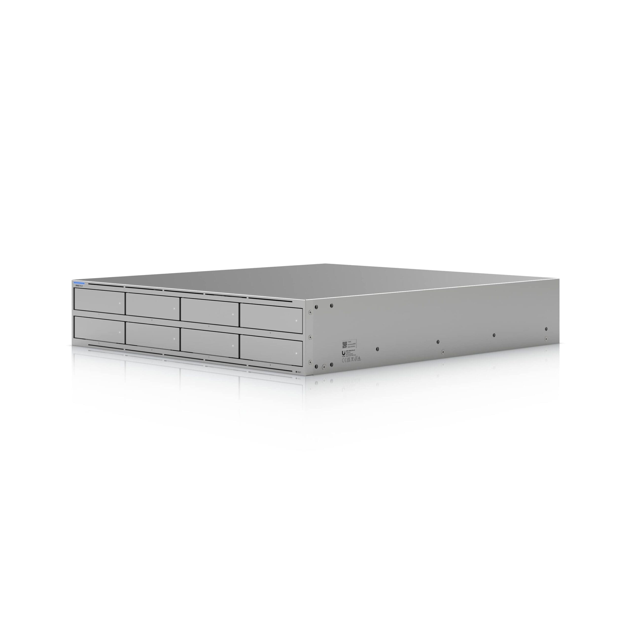 Ubiquiti UNAS Pro 8,2U Rack-Mount NAS,8 × 2.5/3.5" HDD Bays(SSD trays sold separately),2 × M.2 NVMe SSD,Fast Access, Low Latency, 10Gbps, Large Storge