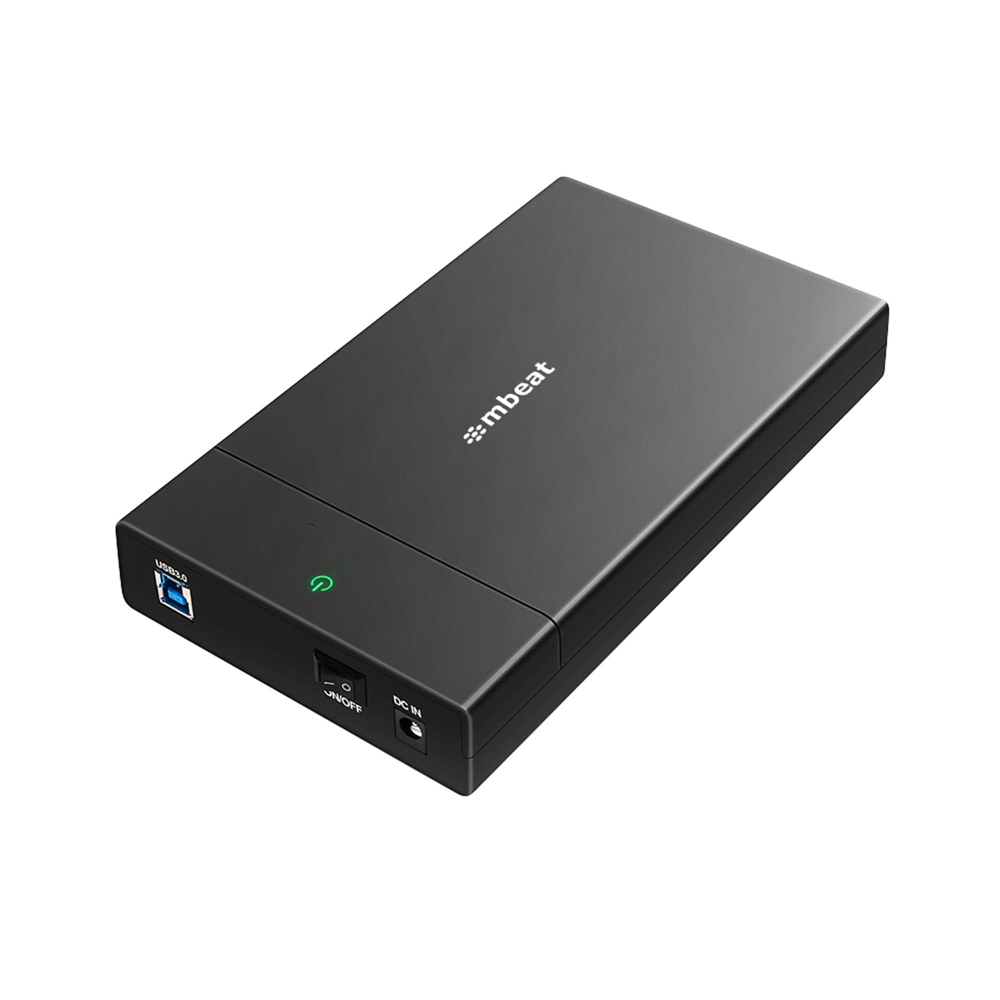 mbeat® C1 Tool-Free USB 3.0 3.5" 2.5" SATA HDD Enclosure - Black Data Speed: Maximum up to 5Gbp Product Weight: 121g DC Power: +12V/2A Power Supply