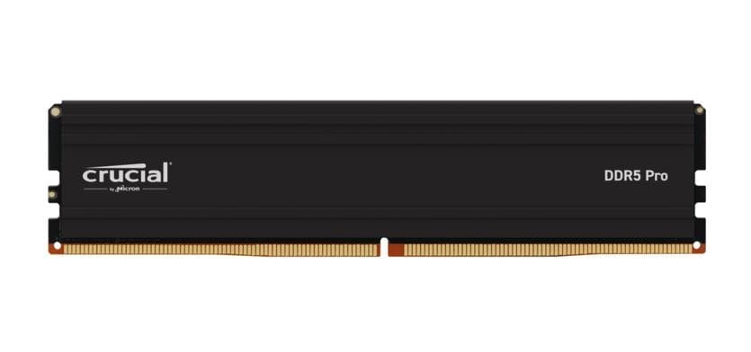 Crucial Pro 32GB (1x32GB) DDR5 UDIMM 6000MHz CL40 Black Heat Spreader Overclocking Support Intel XMP AMD Ryzen Desktop PC Gaming Memory
