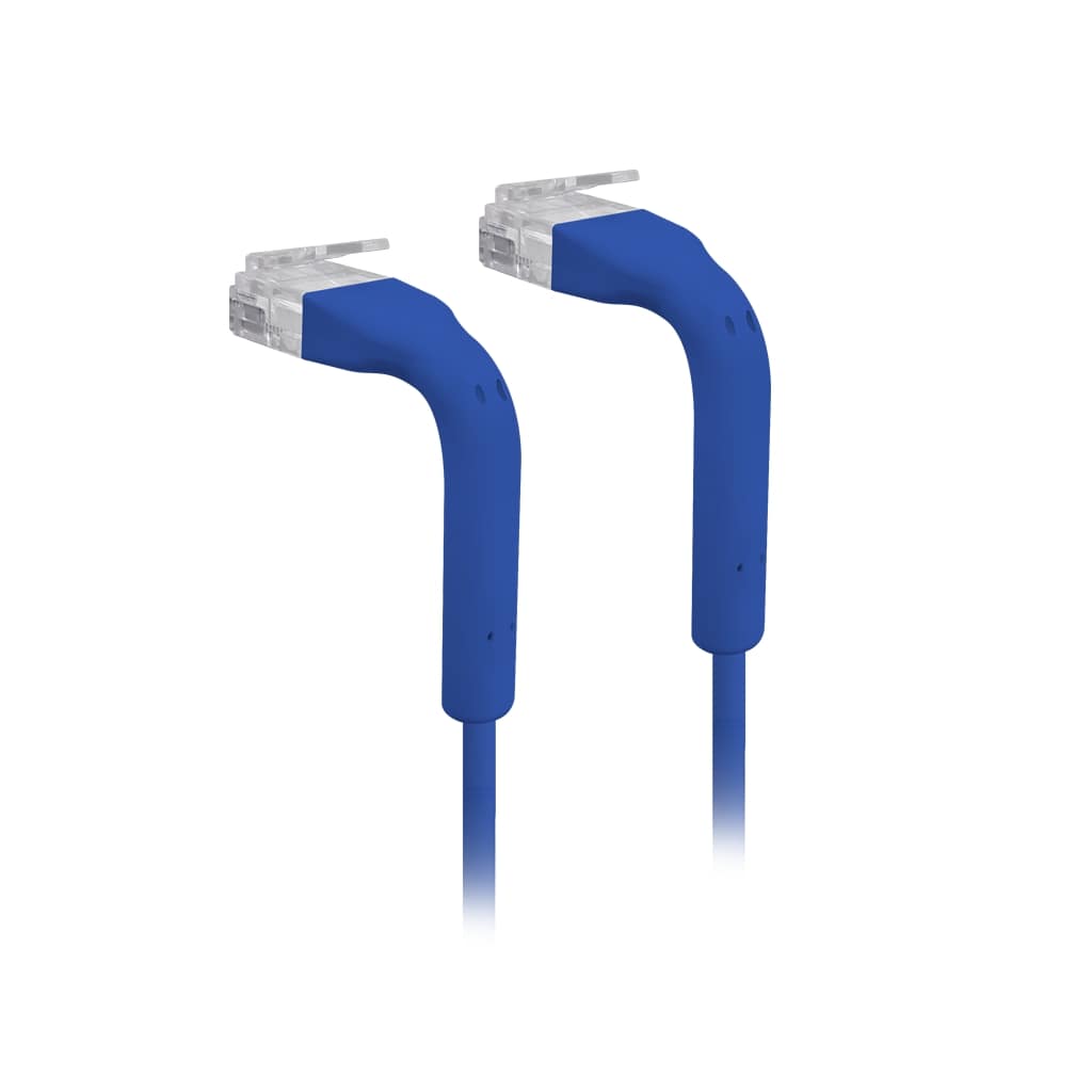 Ubiquiti UniFi Patch Cable,Length .3m,Blue,Ultra-thin patch cable with GbE support and flexible, bendable boots for enhanced installation versatility.