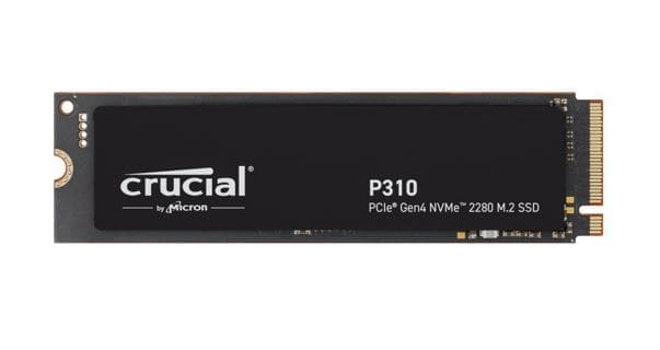 Crucial P310 4TB Gen4 2280 NVMe SSD 7100/6000 MB/s R/W 800TBW 1000K/1000K IOPS 1.5M hrs MTTF Full-Drive Encryption M.2 PCIe4 5yrs ~CT4000P310SSD5